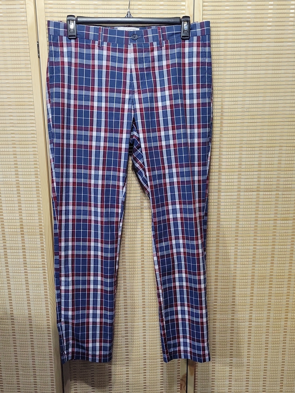 Penguin by Munsingwear Plaid Pants - red/white/blue size 34x32